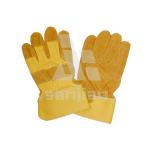 Yellow Leather Grad a/Ab/Bc Working Safety Glove